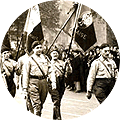 1934 - Défilé de membres de "solidarité française" aux obsèques de Lucien Gariel - ANONYME - Musée d'histoire contemporaine / BDIC